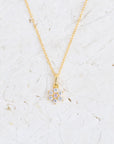 Tiny Flower Pendant Necklace