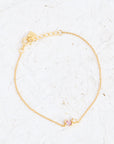 Rhodolite Pearl Bracelet
