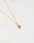 Dainty Birthstone Pendant Necklace
