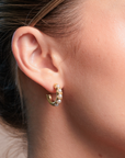 Ava Pearl Hoop Earrings