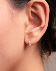 Clara Silver Gem Earrings