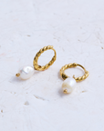 Dainty Pearl Drop Earrings