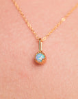Dainty Birthstone Pendant Necklace