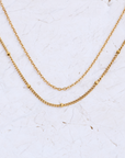 Double Layer Dainty Chain Necklace
