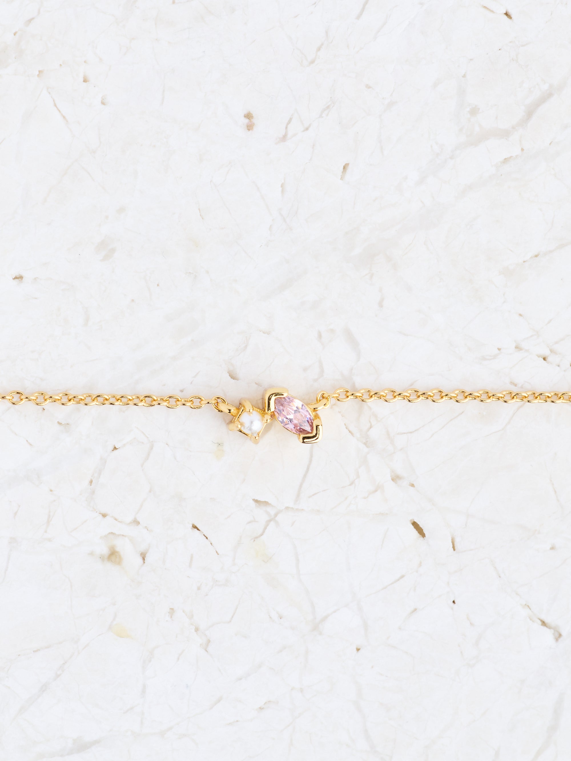Rhodolite Pearl Bracelet