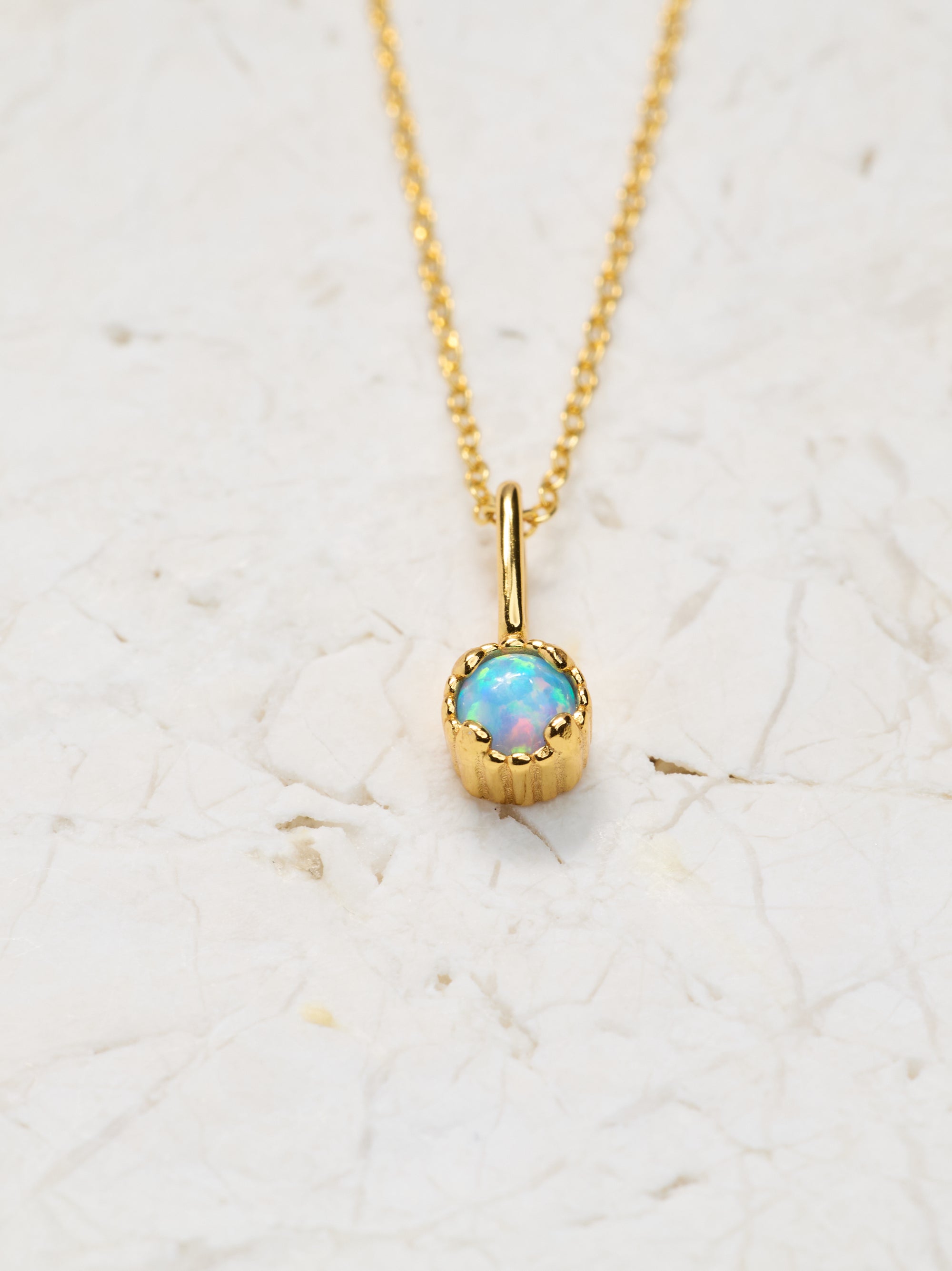 Dainty Birthstone Pendant Necklace