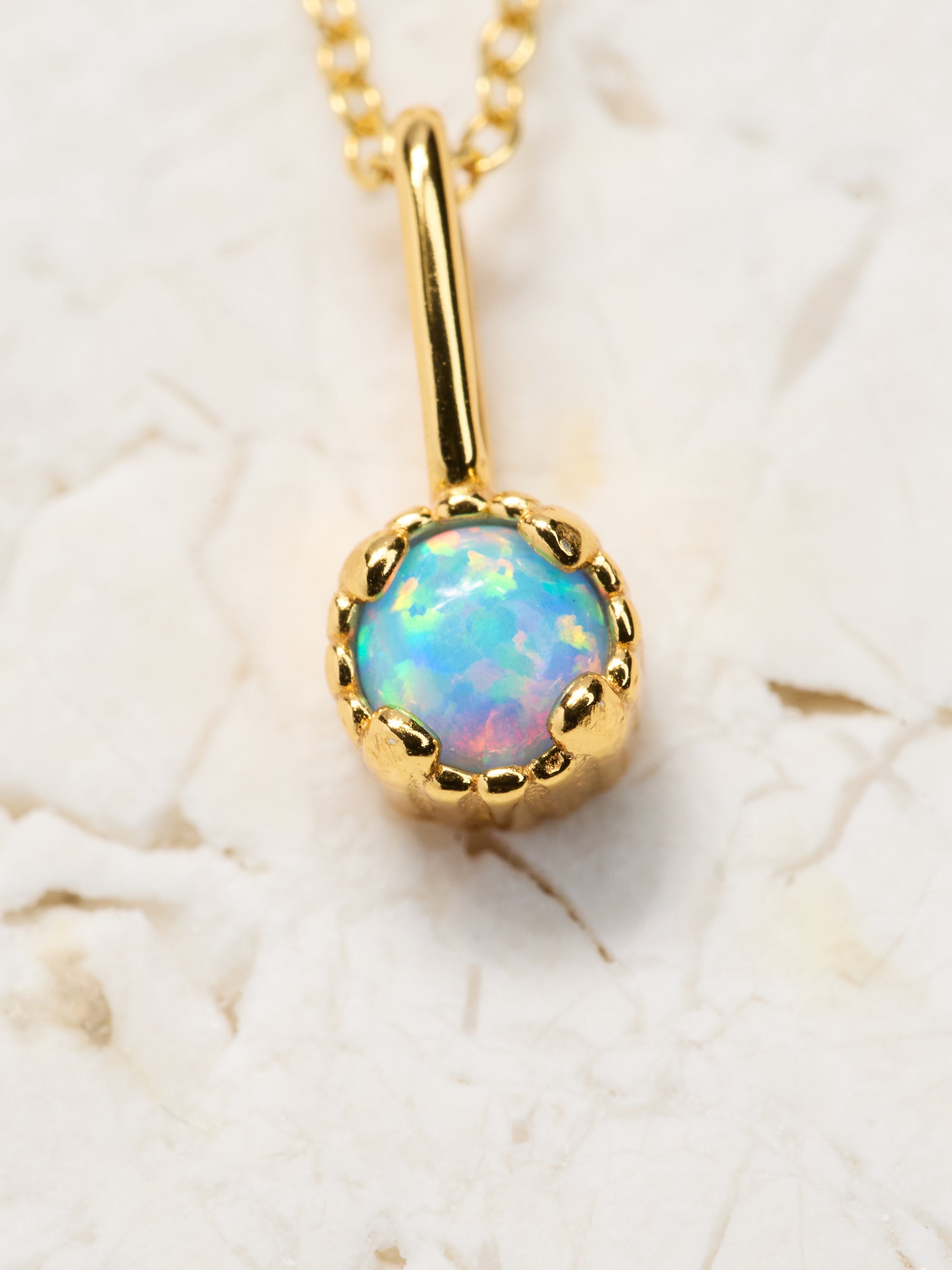 Dainty Birthstone Pendant Necklace
