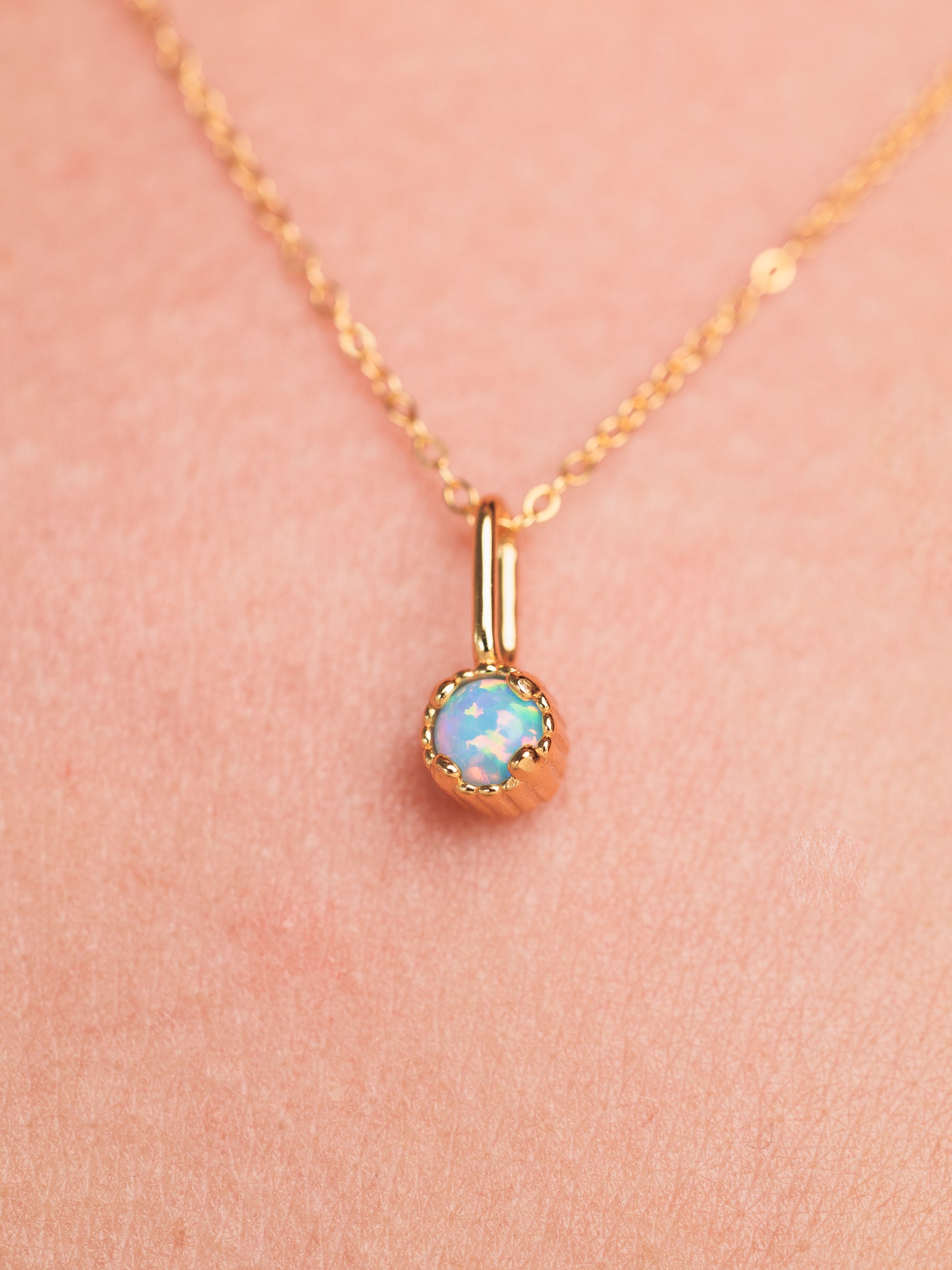 Dainty Birthstone Pendant Necklace