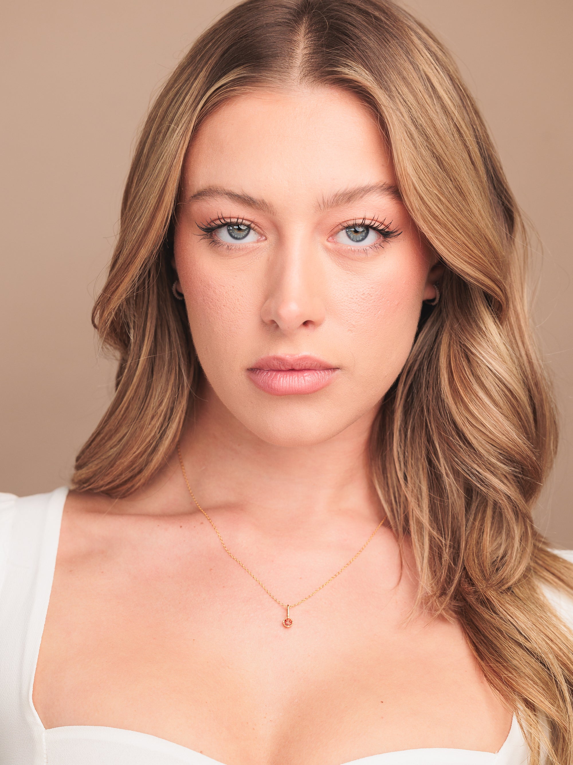 Dainty Birthstone Pendant Necklace
